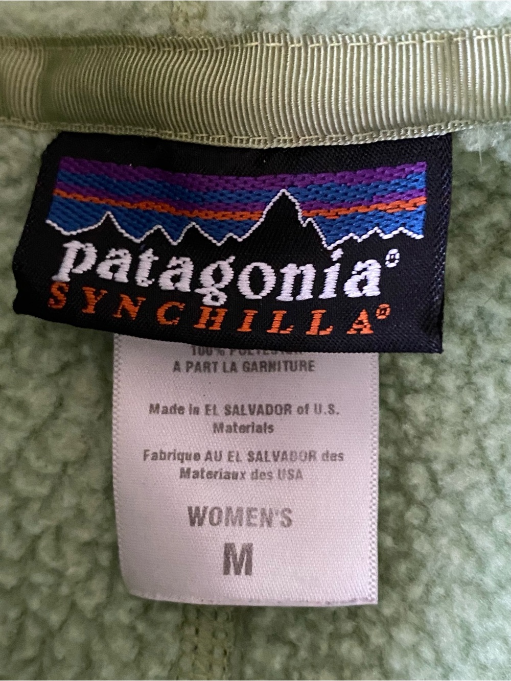 Vintage Patagonia Women’s Synchilla Arctic Fleece Jacket Size M Color Green - Picture 8 of 11